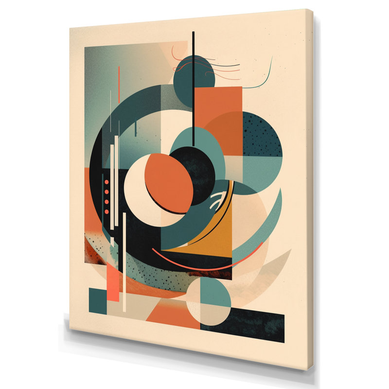 Impression sur toile «Green Peach Elegance III - Minimalisme», H 20 po x l 12 po x P 1 po, Toile tendue