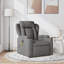 Fauteuil de massage inclinable gris foncé