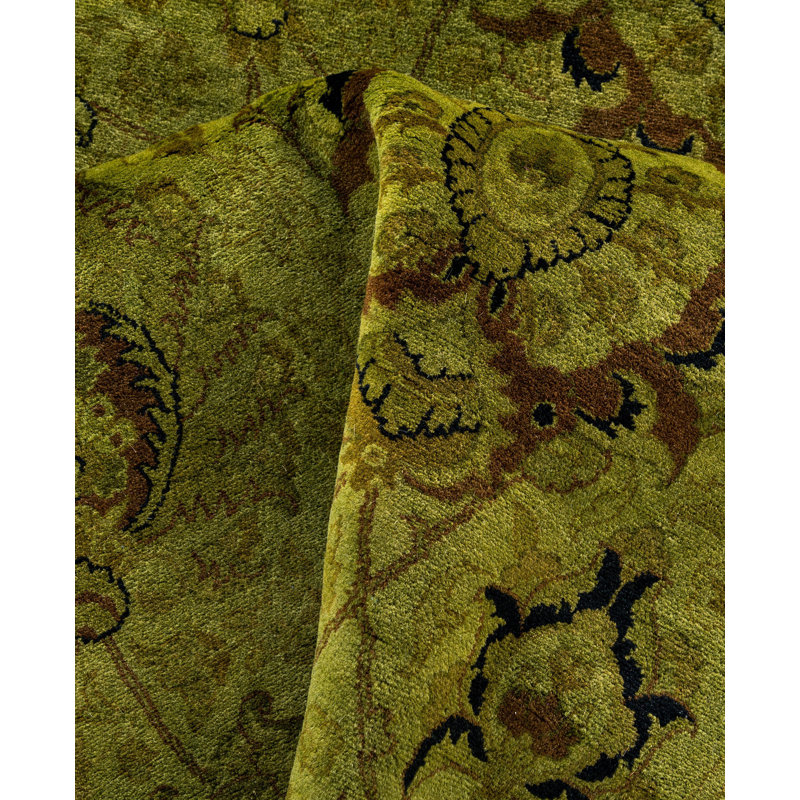 Overdyed One-of-a-Kind 9' 1" X 9' 1" Hand Knotted Area Rug