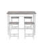 Ensemble de 5 tables de cuisine avec 5 tabourets de bar 5 pièces
