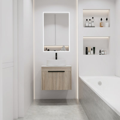 Ensemble de meuble-lavabo moderne 24 "avec lavabo en céramique 24"