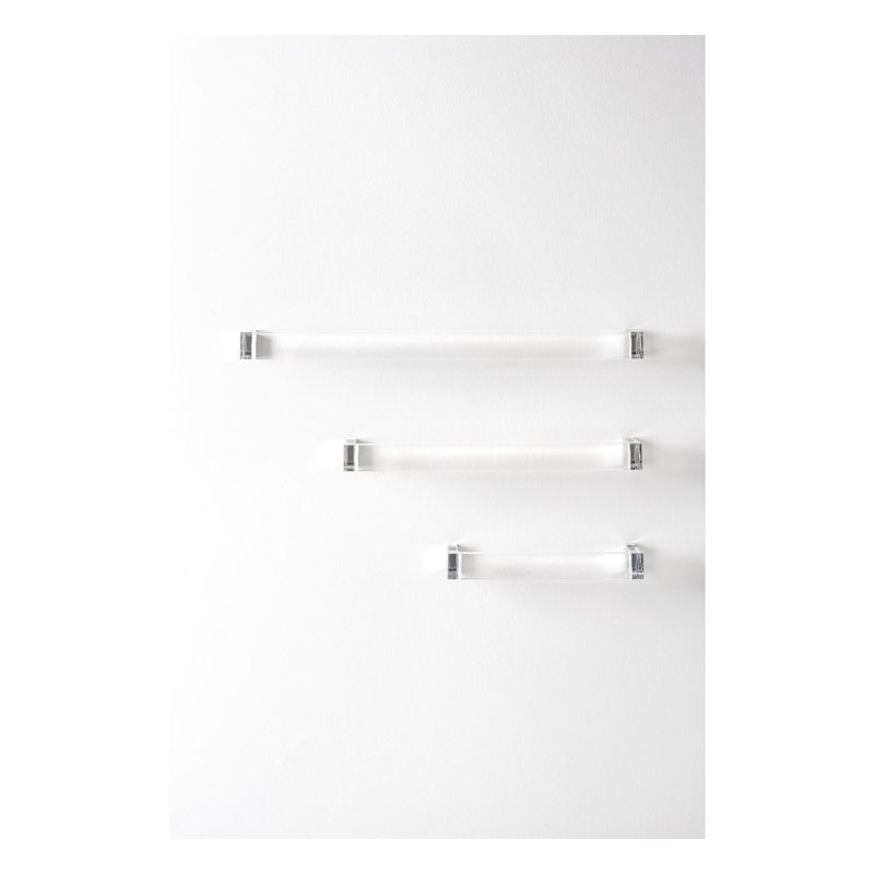 Kartell 1 Wall Mounted Towel Bar, Crystal Transparent