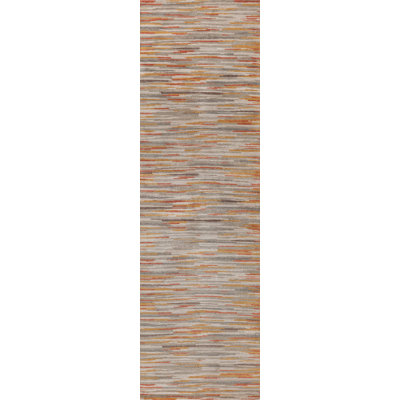 Nomad Abstract Area Rug in Earth/Saffron/Gray/Cream