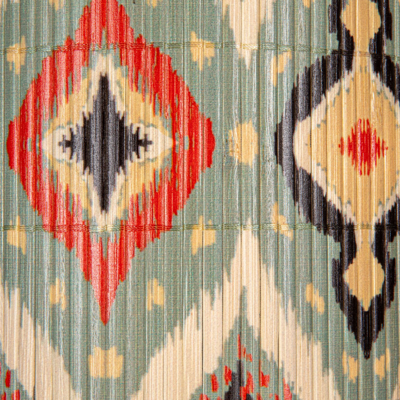 Luminaire suspendu en bambou Ikat Elegance