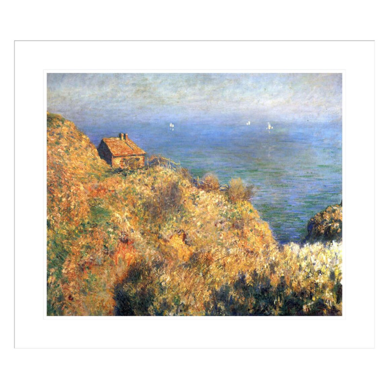 «Falaises à Varengeville» par Claude Monet, impression giclée encadrée, H 23,5 po x l 27,17 po