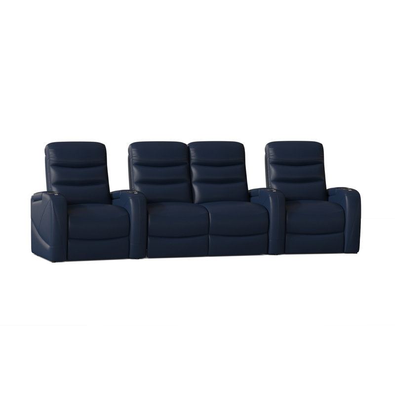 Rangée de sièges de cinéma maison incurvé stealth hr series (rangée de 4), Régate luxueuse