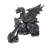 Biker Dragon on Skeleton Chopper Figurine