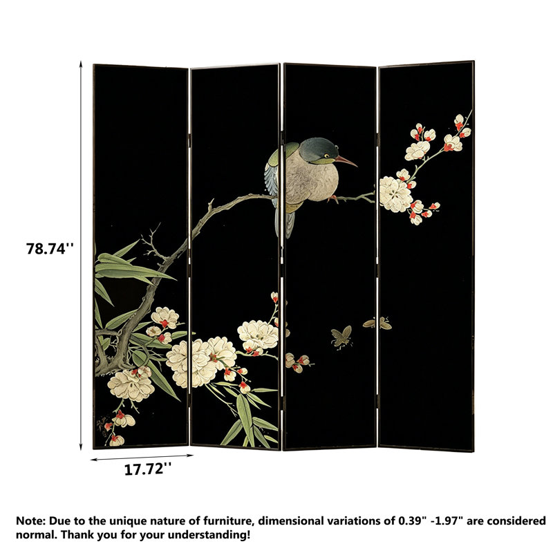 Paravent pliable en aluminium avec toile noire, H 78,74 po x l 70,87 po x P 0,98 po