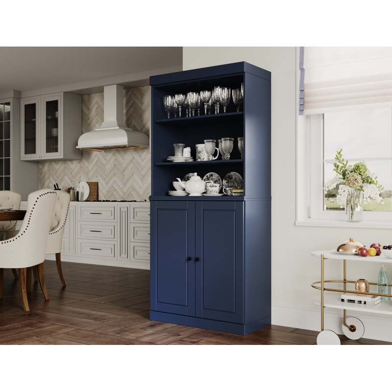 Garde-manger 100% bois massif Bryani Palace Imports, Marine