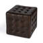 Leon Button Tufted Leather Ottoman-1023353378