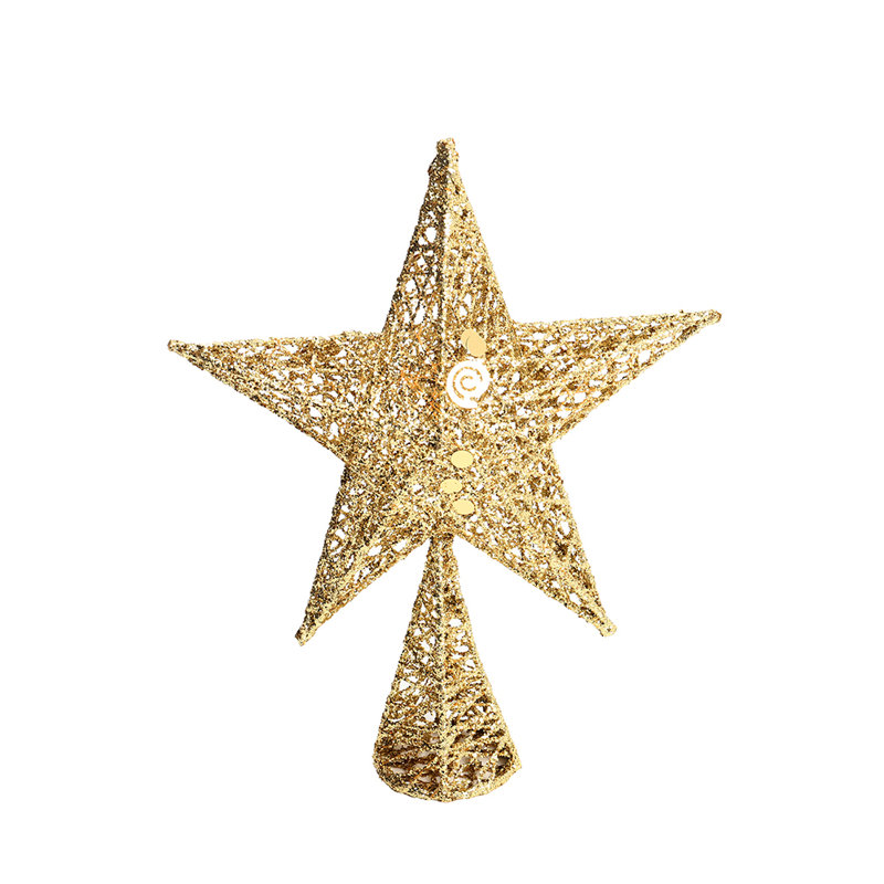 Metal Astrology & Stars Tree Topper, 35cm H x 25cm W, Gold