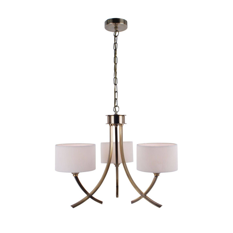 Brytani 3 - Light Shaded Chandelier