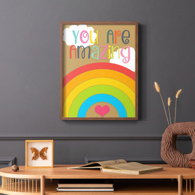 You Are Amazing Framed Print - Solid Wood