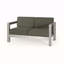 Causeuse luxueuse d'extérieur en aluminium avec assise profonde et conception résistante aux intempéries pour une détente confortable sur le patio-1635595869
