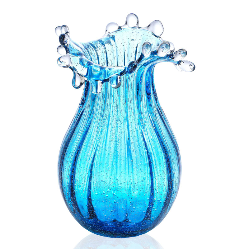 Vase en verre soufflé