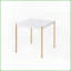 Modern Glam White & amp; Table basse dorée pour le salon - Design polyvalent avec pieds en métal robustes et amp; Plateau en bois épais