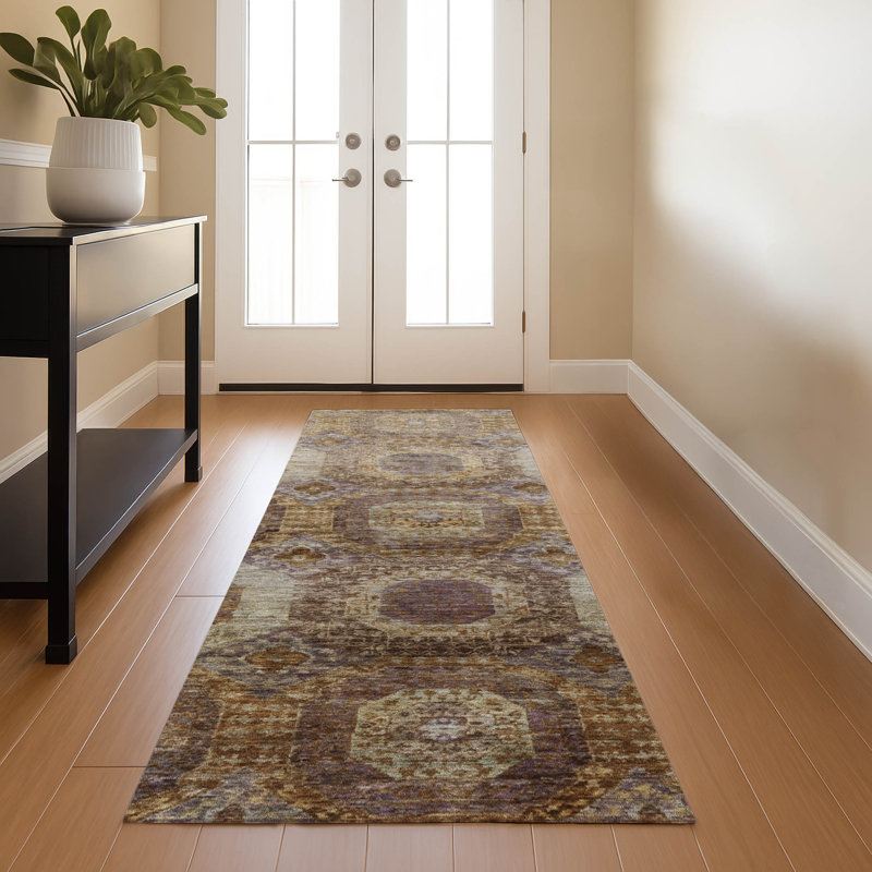 Premium Machine Washable Mayfield AMF1944 Panels Rug, Runner 2'3" x 7'6"