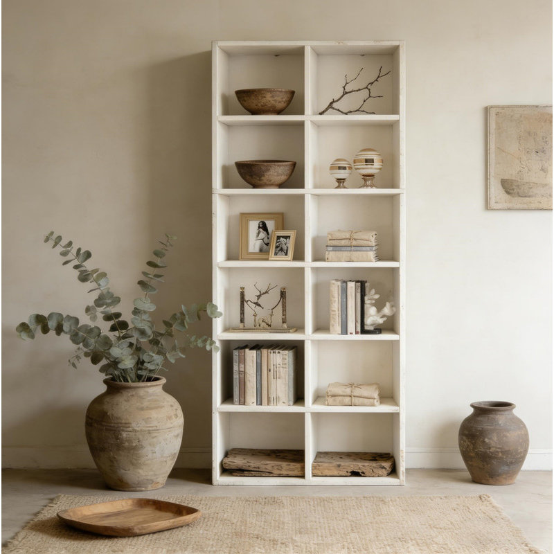 Bibliothèque compacte, présentoir attrayant, armoire ouverte