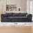 106” Compression Folding Convertible Sleeper Sofa Bed-658417588