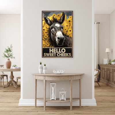 Donkey Hello Sweet Cheek's sur toile