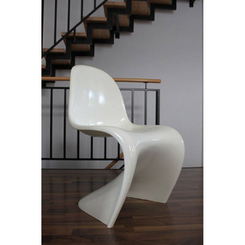 Chaise d'appoint empilable Elowise, Blanc