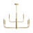 Reines 9-Light Brushed Gold Two-Tier Chandelier-127380299