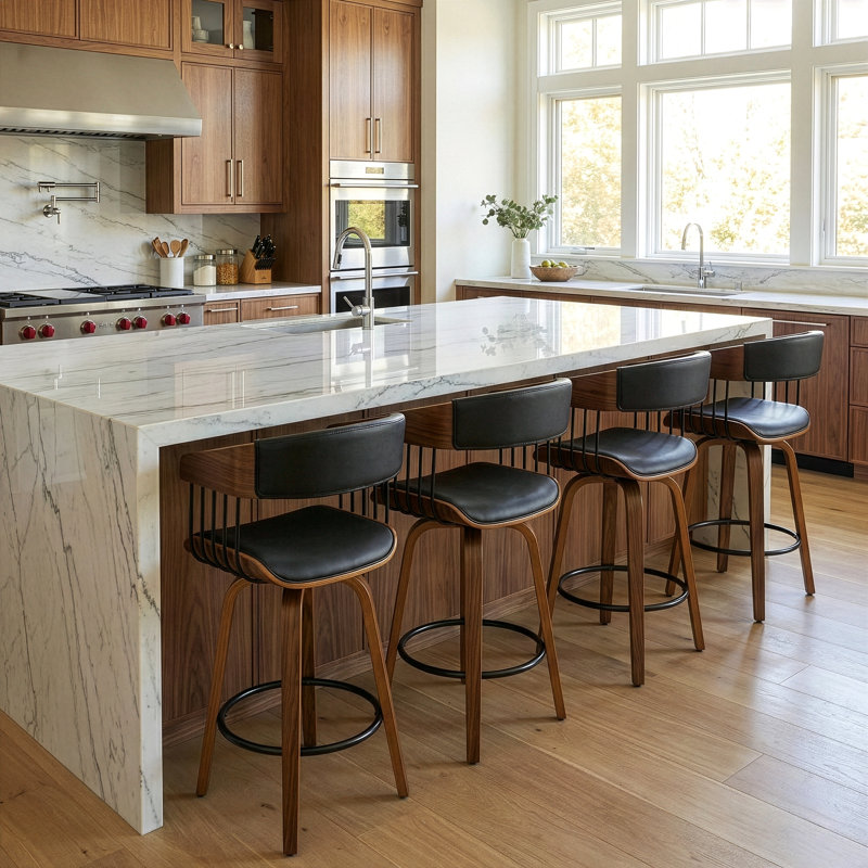 Tabouret Erlfried, Tabouret de comptoir (siège d'une hauteur de 26,