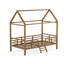 Structure de lit simple avec garde-corps et échelle-1603850919
