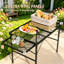 Table de patio portable, table debout, table d'extérieur pliable, table de camping, table de salle à manger extensible, table de pique-nique