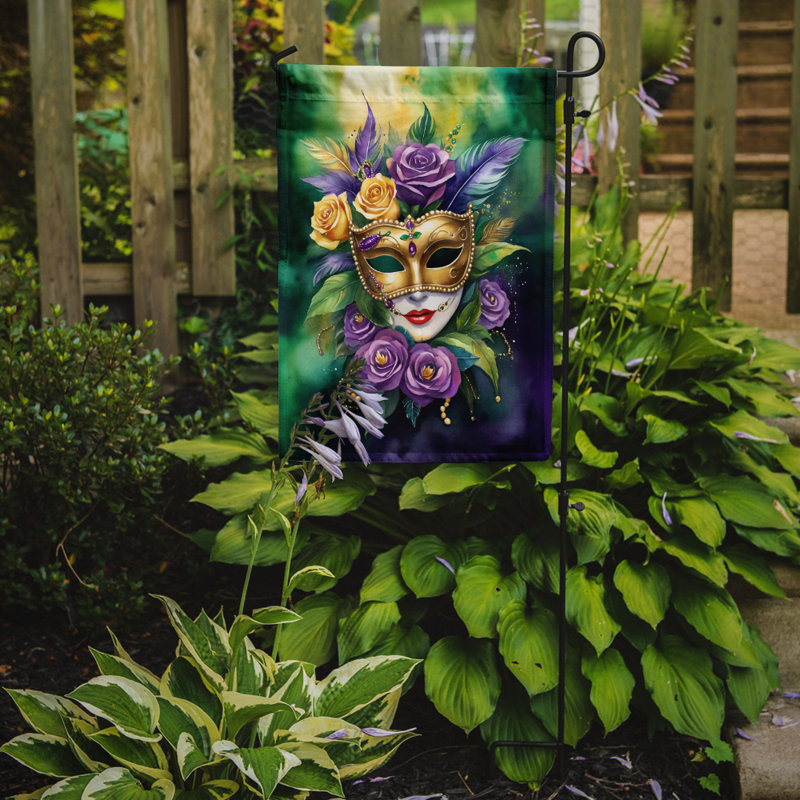 Drapeau de jardin double en polyester H 15,5 po x l 11,25 po