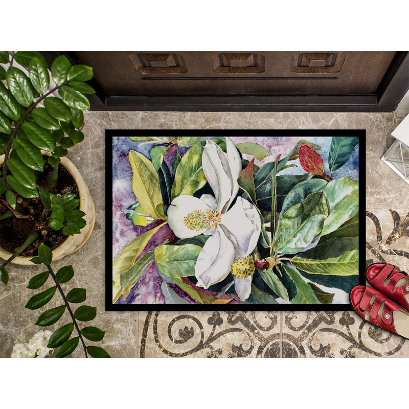 Paillasson d’extérieur antidérapant Willards Magnolia, Rectangle 1 pi 6 po x 2 pi 3 po