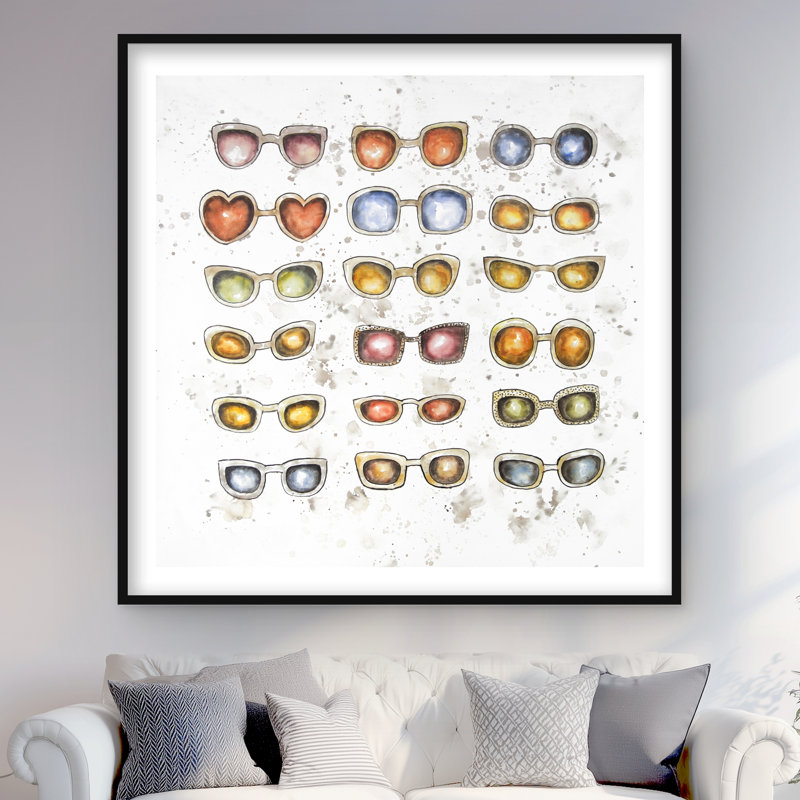Impression de mode pour femmes avec lunettes de soleil pour femmes | Décoration intérieure