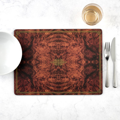 Pimpernel Walnut Burlap Placemats 15.7 X 11.7"