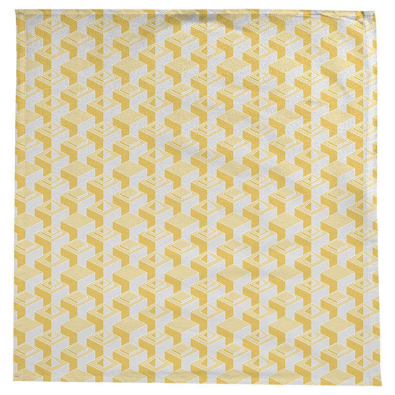 Nappe de gratte-ciels classiques, Jaune/blanc