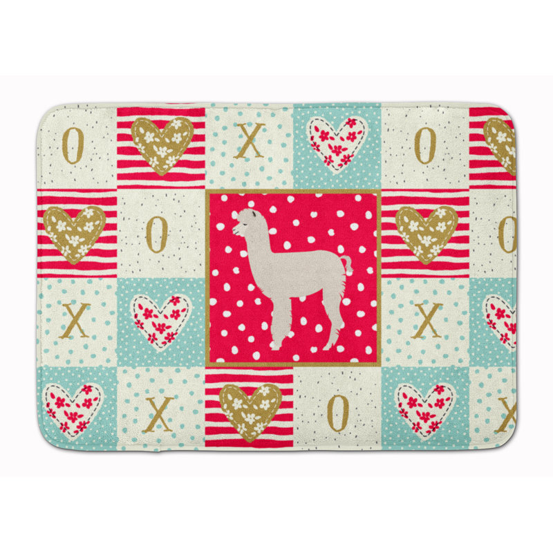 Love Memory Foam Kitchen Mat, Meital Alpaca