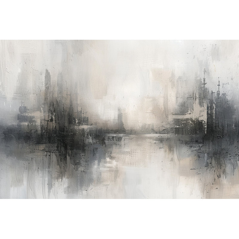 Art mural sur toile Fogline, H 32 po x l 48 po x P 1,5 po