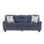 Canapé en chenille moderne et contemporain de 84 po avec coussins réversibles, 2 coussins décoratifs et siège à ressorts ensachés haute densité Junie-1862056620
