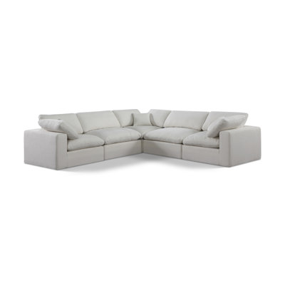 Hudhaifa Upholstered L-Shaped Sectional Reversible