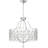 5 - Light Steel Dimmable Drum Chandelier