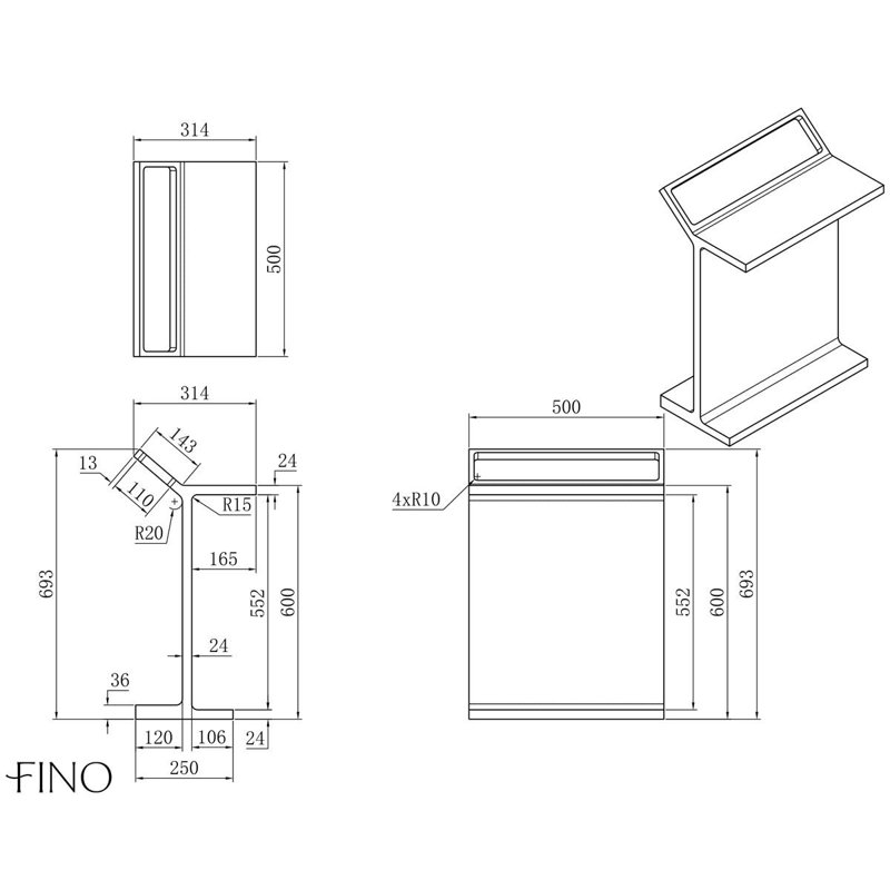 Freestanding Towel Stand