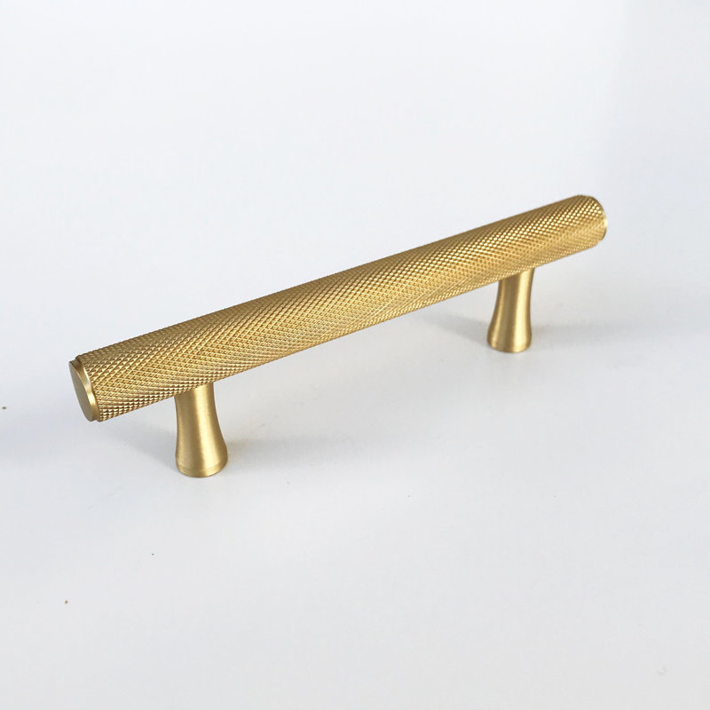 Texture 3" Center to Center Bar/Handle Pull, Brushed Brass