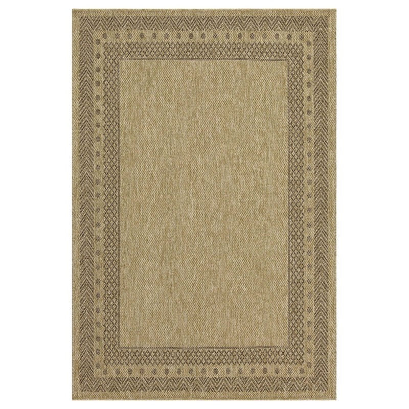 Earth Jute/Mocha Indoor/Outdoor Area Rug, Rectangle 5'3" x 7'3"