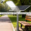 Réverbère solaire 6000W avec télécommande, projecteur de sécurité extérieur étanche IP67 pour stationnements, rues, jardins, stades, fonctionnement du crépuscule à l'aube