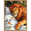 «Lion Sleeping» par Ilora, reproduction d'art sur toile encadrée-1397454748