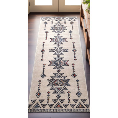 Well Woven Malaga Huron Bohemian Vintage Tribal Beige Rug