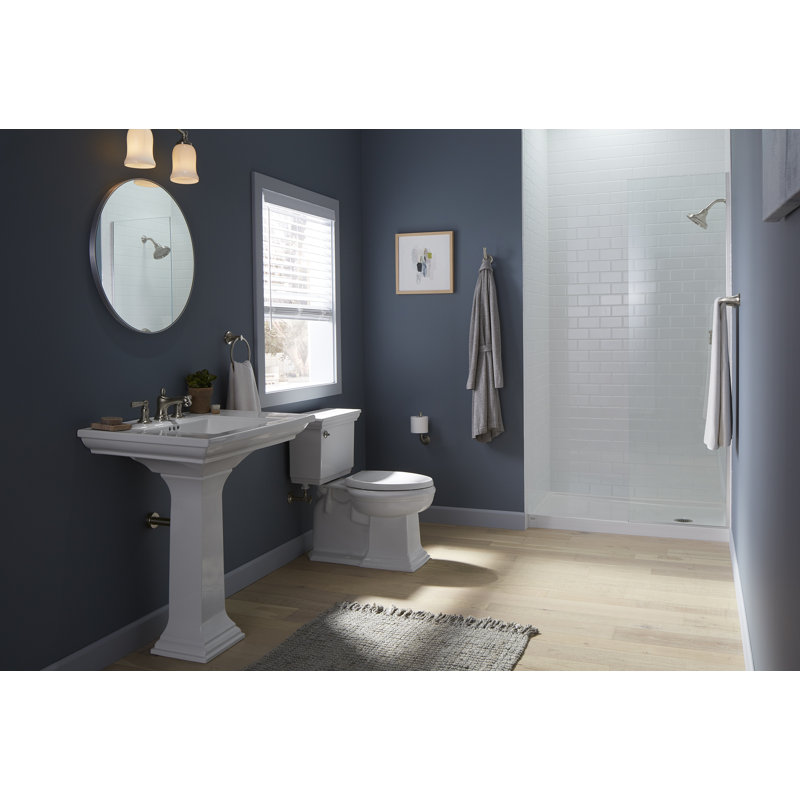 Stately Towel Bar, 18"W, Vibrant Brushed Nickel