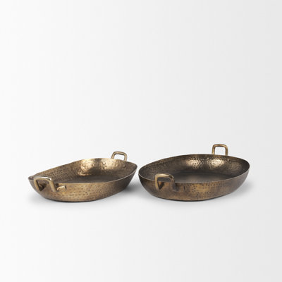 Jeraldene Metal Tray - Set of 2