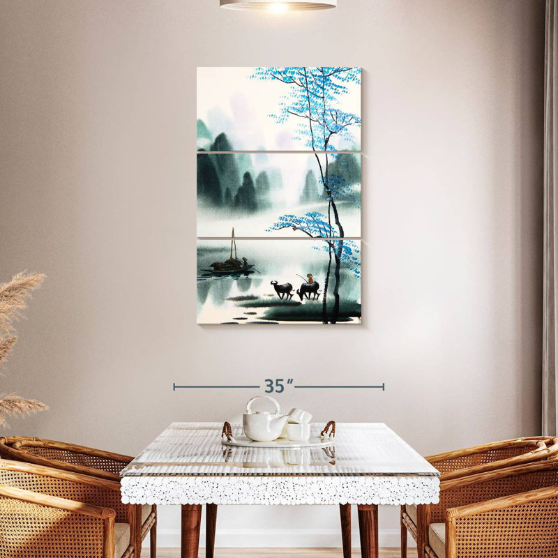 Alvord peinture chinoise Alvord, H 45 po x l 28 po