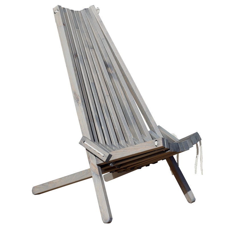 Tetbury Folding Patio Dining Side Chair, Ashgrey