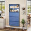  Wall-Mounted Metal Shoe Cabinet With 3 Flip Drawers-1696064531